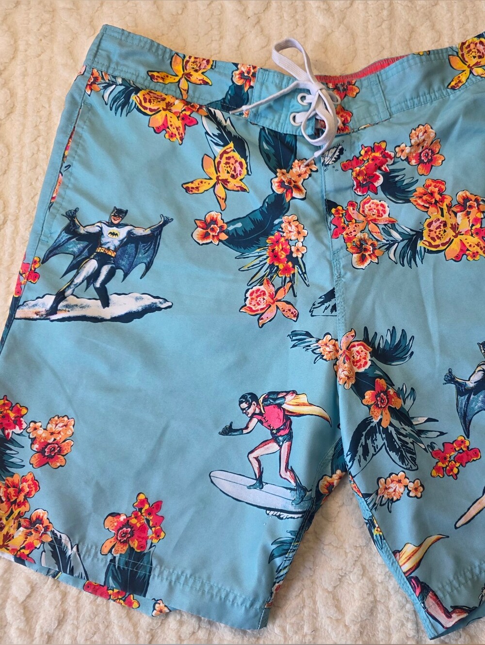 Batman Tropical Surf Swim Trunks Board Shorts XL